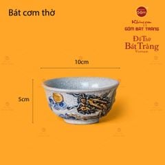 Bát Cơm Thờ Men Rạn