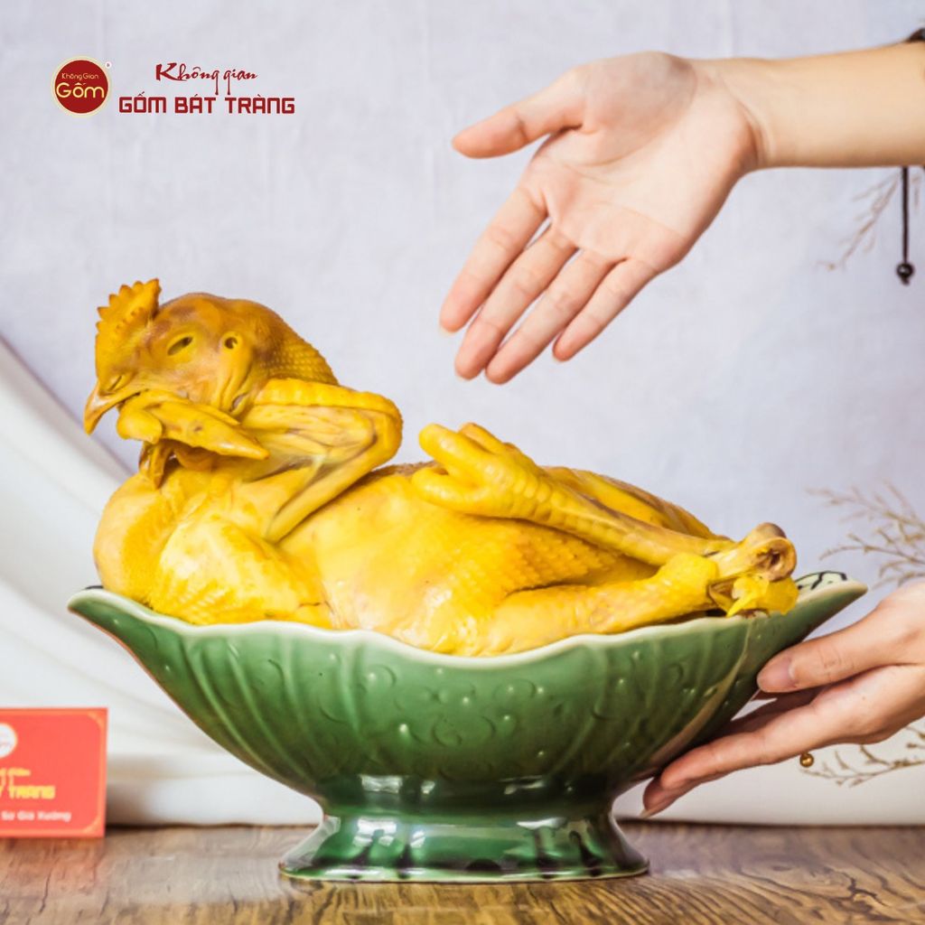 Bát Đựng Gà Cúng Hoa Bèo