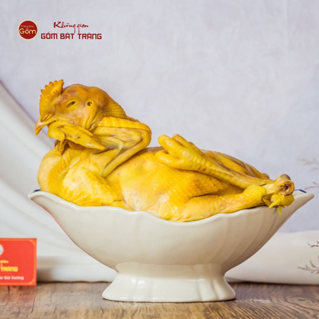 Bát Đựng Gà Cúng Hoa Quả Đào
