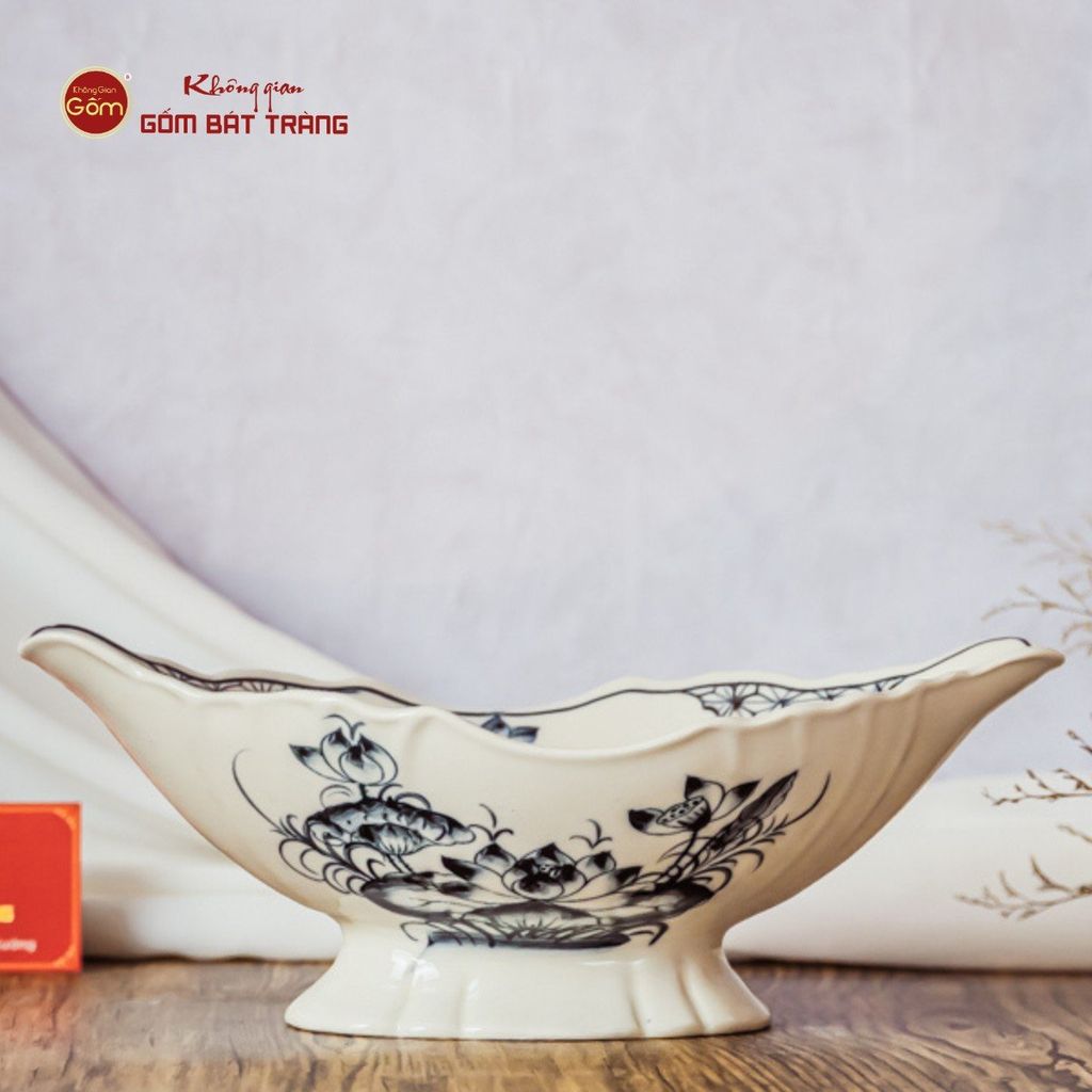 Bát Đựng Gà Cúng Hoa Sen Tràm