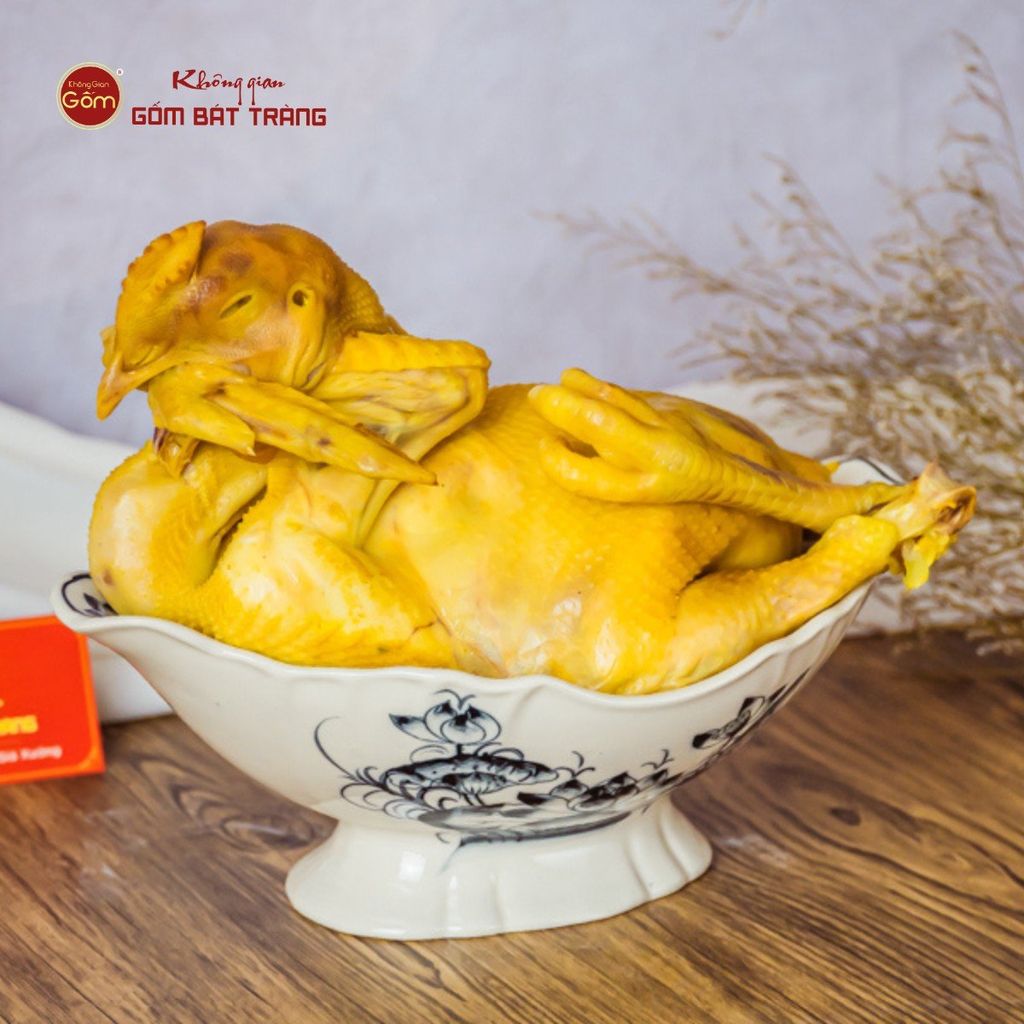 Bát Đựng Gà Cúng Hoa Sen Tràm