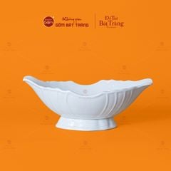 Bát Đựng Gà Cúng Men Trắng Trơn