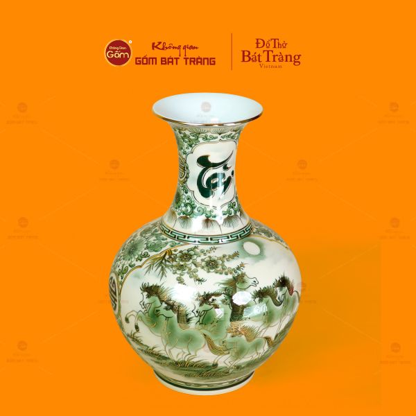 Tỏi Bình Huỳnh Bảo Vẽ Vàng Tài Lộc Mã Đáo Thành Công Thuận Buồm Xuôi Gió