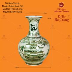 Tỏi Bình Huỳnh Bảo Vẽ Vàng Tài Lộc Thuận Buồm Xuôi Gió Mã Đáo Thành Công
