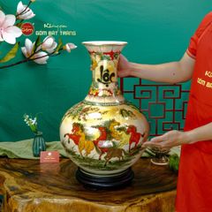 Tỏi Bình Tài Lộc Kim Bảo Vẽ Vàng Thuận Buồm Xuôi Gió Mã Đáo Thành Công