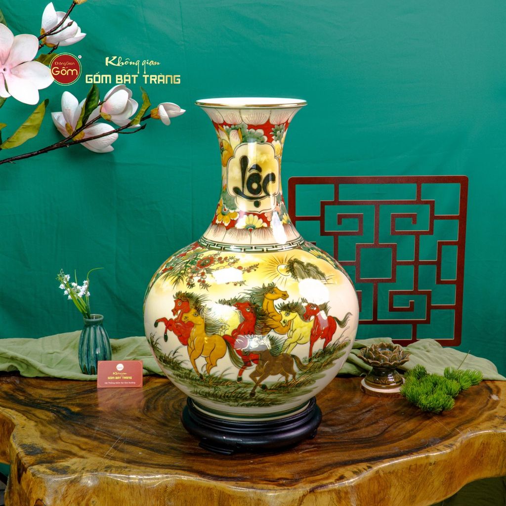 Tỏi Bình Tài Lộc Kim Bảo Vẽ Vàng Thuận Buồm Xuôi Gió Mã Đáo Thành Công