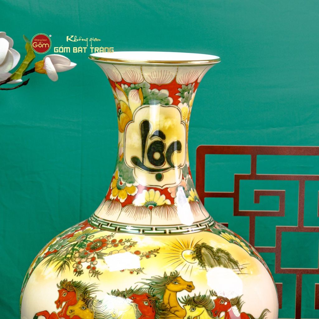 Tỏi Bình Tài Lộc Kim Bảo Vẽ Vàng Thuận Buồm Xuôi Gió Mã Đáo Thành Công