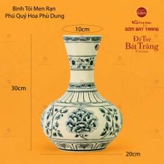 Bình Tỏi Dẹt Phú Quý Hoa Phù Dung