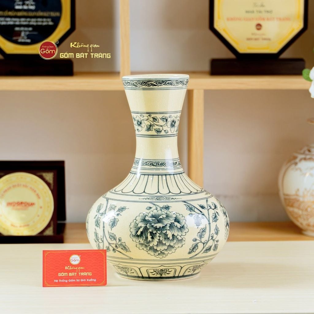 Bình Tỏi Dẹt Phú Quý Hoa Phù Dung