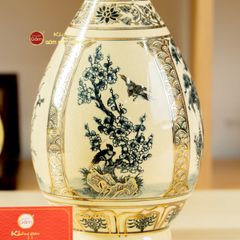 Bình Tứ Cảnh Vẽ Vàng Âm Dương Mẹ