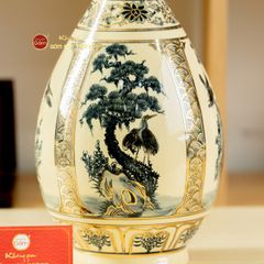 Bình Tứ Cảnh Vẽ Vàng Âm Dương Mẹ