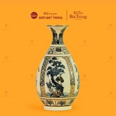 Bình Tứ Cảnh Vẽ Vàng Âm Dương Mẹ