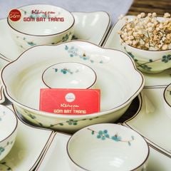 Bộ Mâm Cúng Hoa Mặt Trời Hoa Đào Xanh