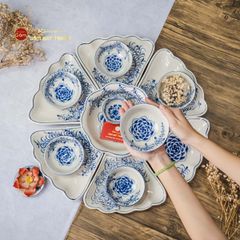 Bộ Mâm Cúng Hoa Mặt Trời Hoa Mẫu Đơn