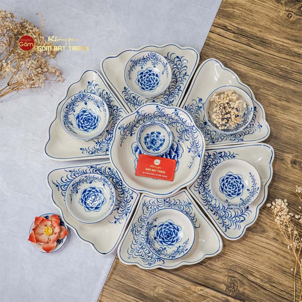 Bộ Mâm Cúng Hoa Mặt Trời Hoa Mẫu Đơn