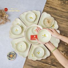 Bộ Mâm Cúng Hoa Mặt Trời Hoa Sen Vàng