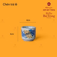 Bộ Kỷ Ngai 3 Chén Thờ Men Rạn