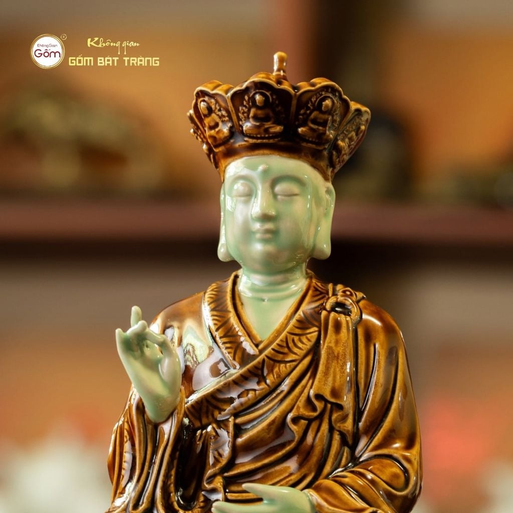 Bộ Tượng Sa Bà Tam Thánh Ngồi Có Đế