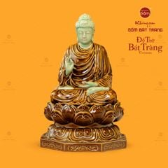 Bộ Tượng Sa Bà Tam Thánh Ngồi Có Đế