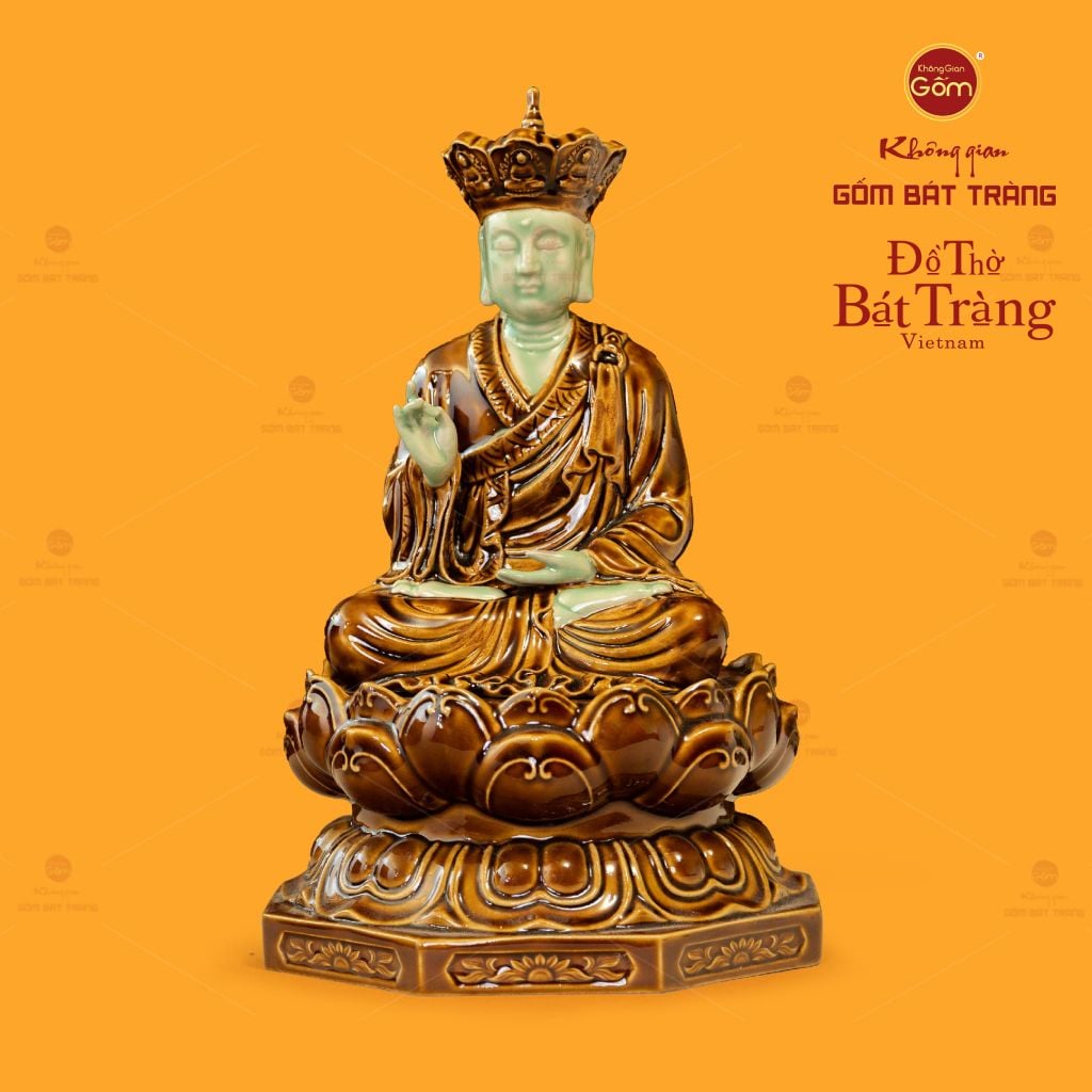 Bộ Tượng Sa Bà Tam Thánh Ngồi Có Đế