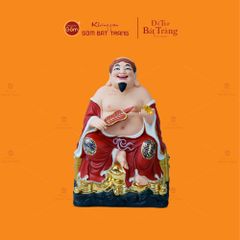 Bộ Tượng Thần Tài Thổ Địa Ghế Đá Áo Đỏ