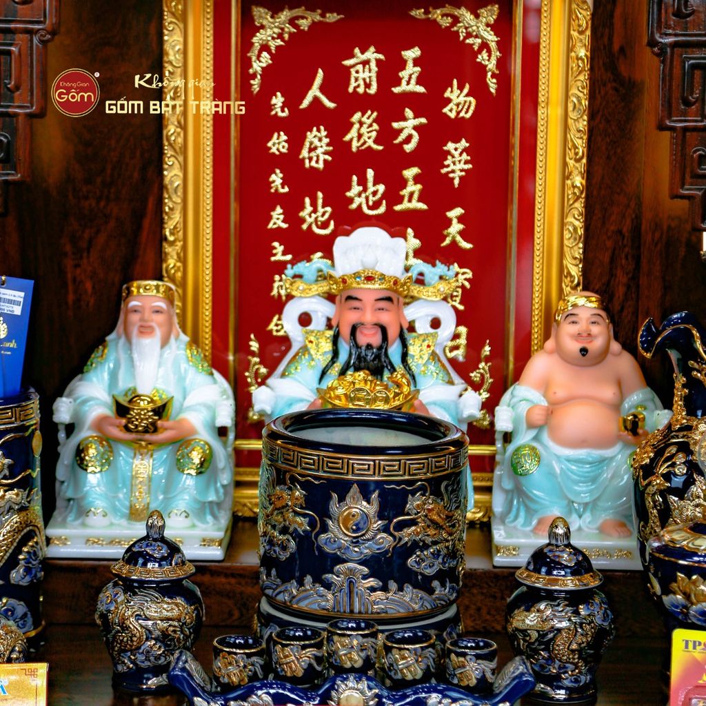 Tượng Thần Tiền Dáng Ngồi Ghế Rồng Phỉ Thúy