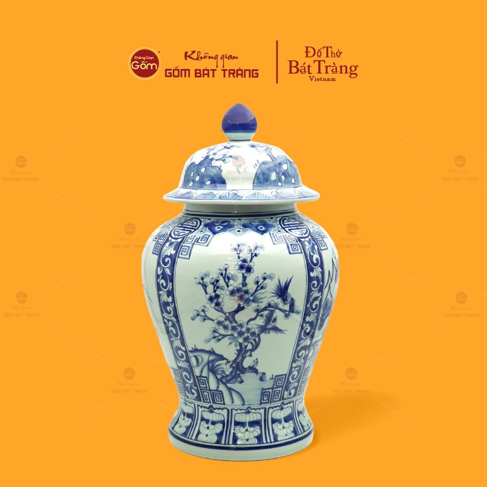 Chóe Men Lam Họa Tiết Tứ Cảnh