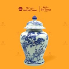 Chóe Men Lam Họa Tiết Tùng Hạc