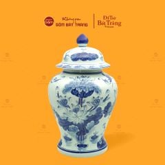 Chóe Men Lam Vẽ Tay Họa Tiết Hoa Sen Trắng
