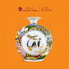 Bình Hút Lộc Tài Sinh Phúc Vinh Tứ Hoa Phú Quý Lục Bảo Vẽ Vàng