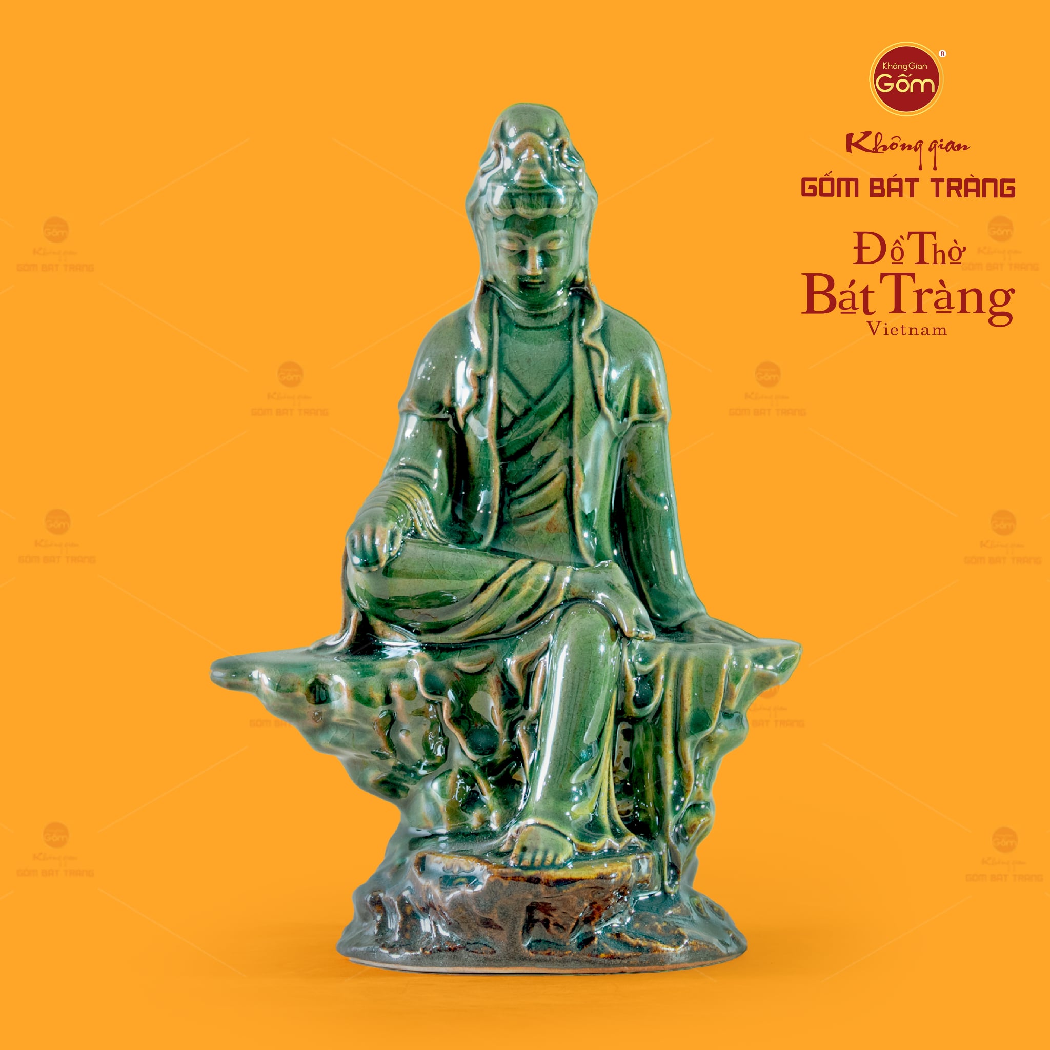 Tượng Quan Âm Bồ Tát Ngồi Tự Tại