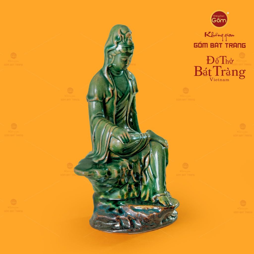 Tượng Quan Âm Bồ Tát Ngồi Tự Tại