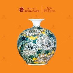 Bình Hút Lộc Hoa Ngư Tụ Khánh Kim Bảo Vẽ Vàng