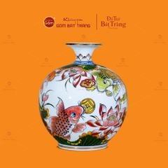 Quả Hút Lộc Niên Niên Hữu Dư Bạch Bảo Vẽ Vàng