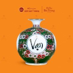 Bình Hút Lộc Vạn Sự Như Ý Tứ Hoa Phú Quý Lục Bảo Vẽ Vàng