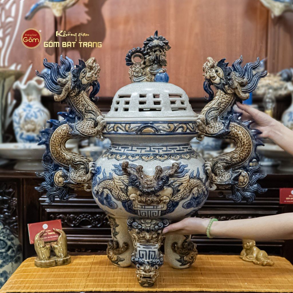 Đỉnh Hương Thờ Men Rạn