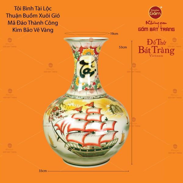 Tỏi Bình Tài Lộc Kim Bảo Vẽ Vàng Thuận Buồm Xuôi Gió Mã Đáo Thành Công