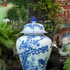 Chóe Men Lam Họa Tiết Tùng Lộc