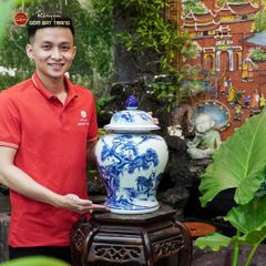 Chóe Men Lam Họa Tiết Tùng Lộc