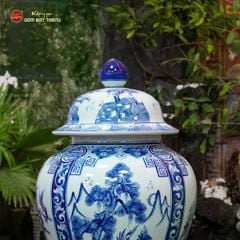 Chóe Men Lam Họa Tiết Tứ Cảnh