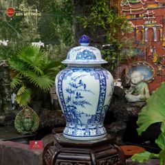 Chóe Men Lam Họa Tiết Tứ Cảnh