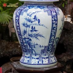 Chóe Men Lam Họa Tiết Tứ Cảnh