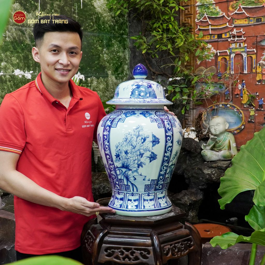 Chóe Men Lam Họa Tiết Tứ Cảnh