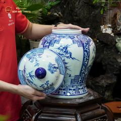Chóe Men Lam Họa Tiết Tứ Cảnh