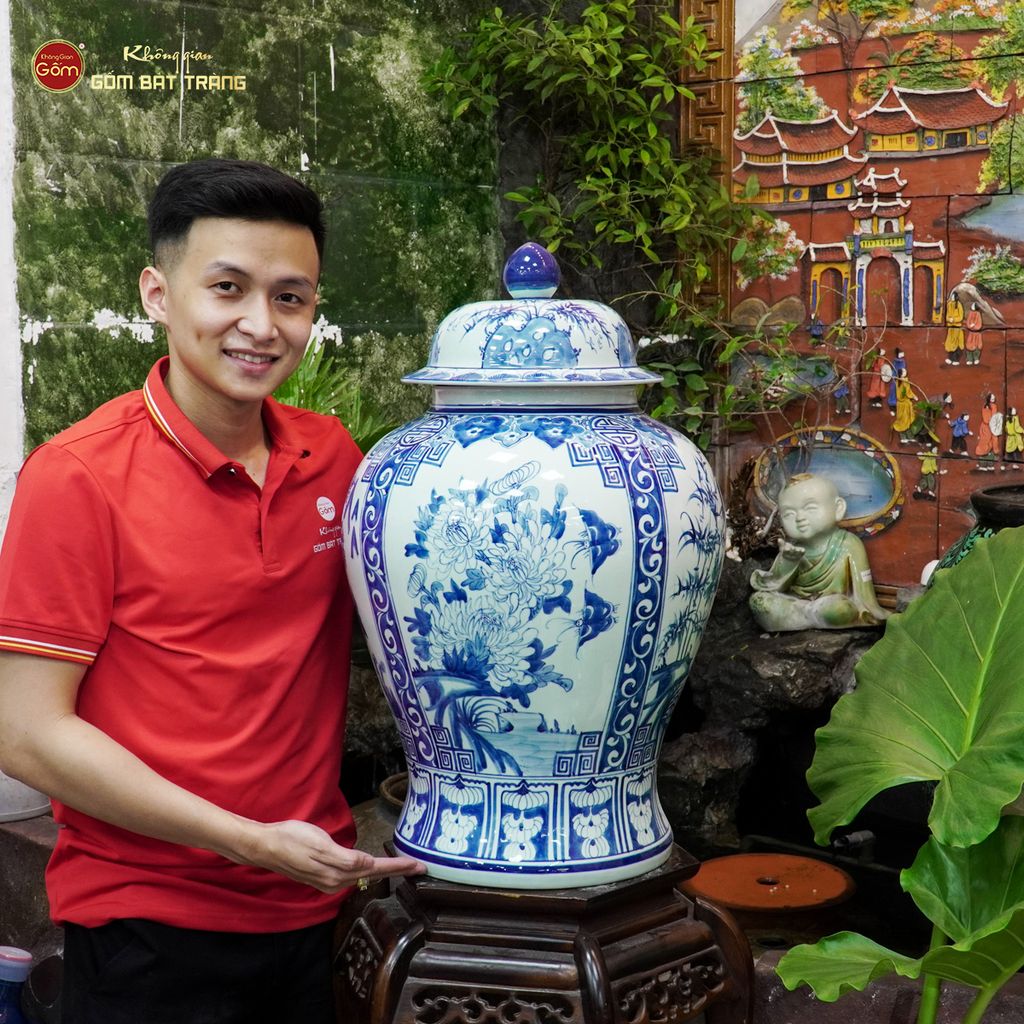 Chóe Men Lam Họa Tiết Tứ Cảnh