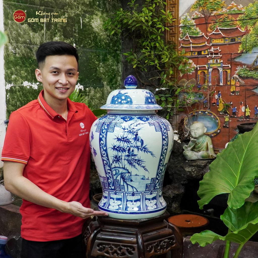 Chóe Men Lam Họa Tiết Tứ Cảnh