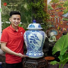 Chóe Men Lam Họa Tiết Tứ Cảnh