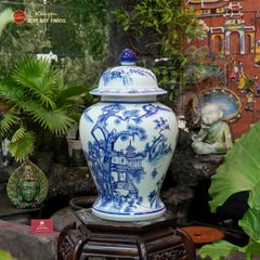 Chóe Men Lam Họa Tiết Chùa Sơn Thủy