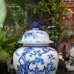 Chóe Men Lam Họa Tiết Chùa Sơn Thủy
