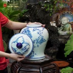 Chóe Men Lam Họa Tiết Chùa Sơn Thủy